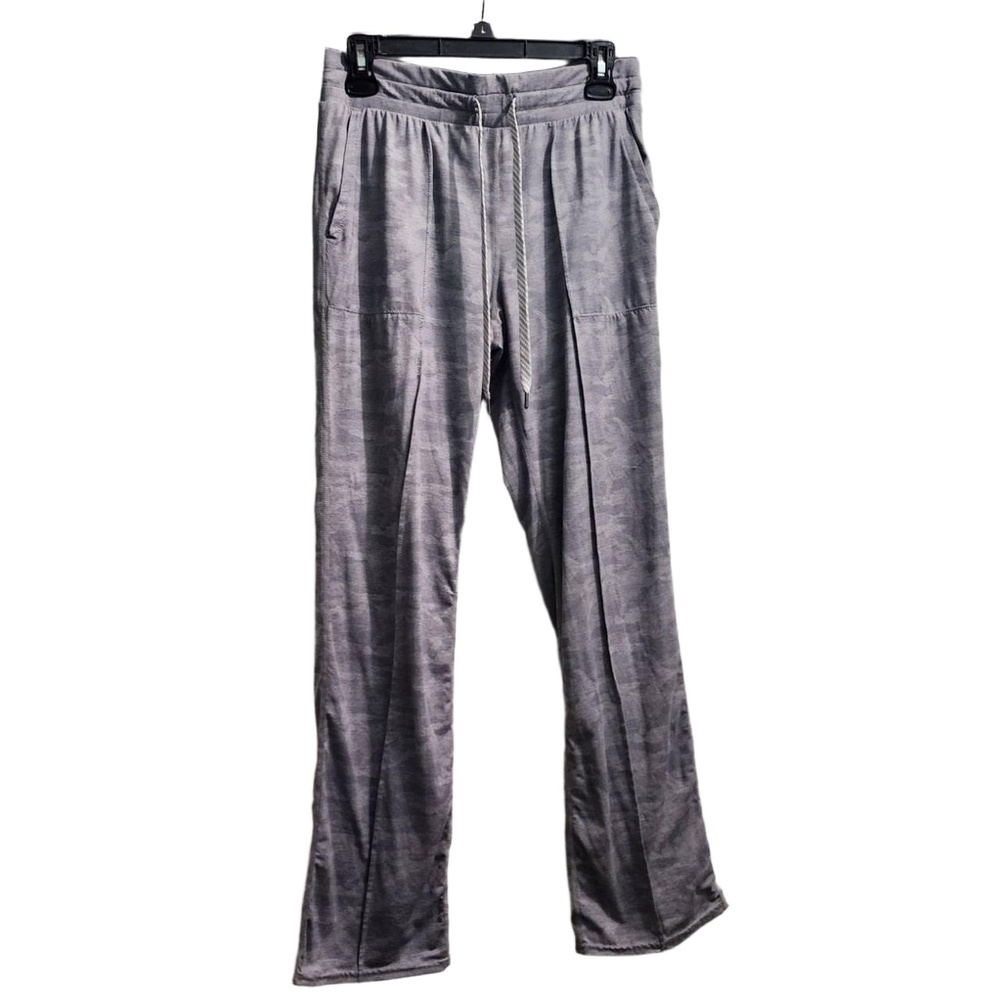 Members Pants Womens Size Medium Grey F2522G302 Drawstring Waist Loungewear